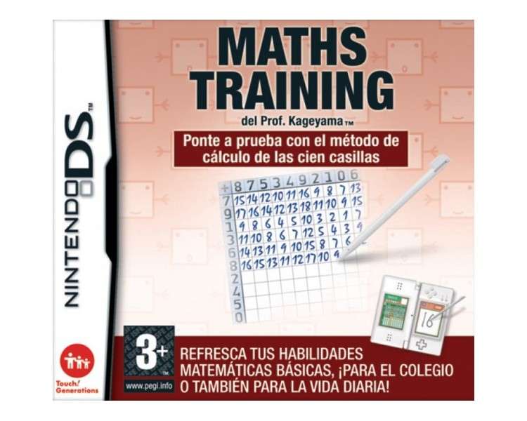 MATHS TRAINING:DEL PROF.KAGEYAMA (3DSXL/3DS/2DS)