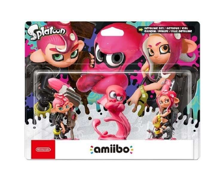 AMiiBO SPLATOON: OCTOLING CHICO, CHICA, PULPO (PACK 3 FIGURAS) (IMP)