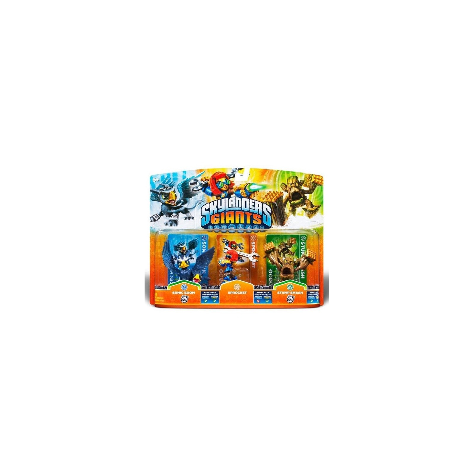 SKYLANDERS GIANTS SONIC BOOM & SPROCKET & STUMP SMASH