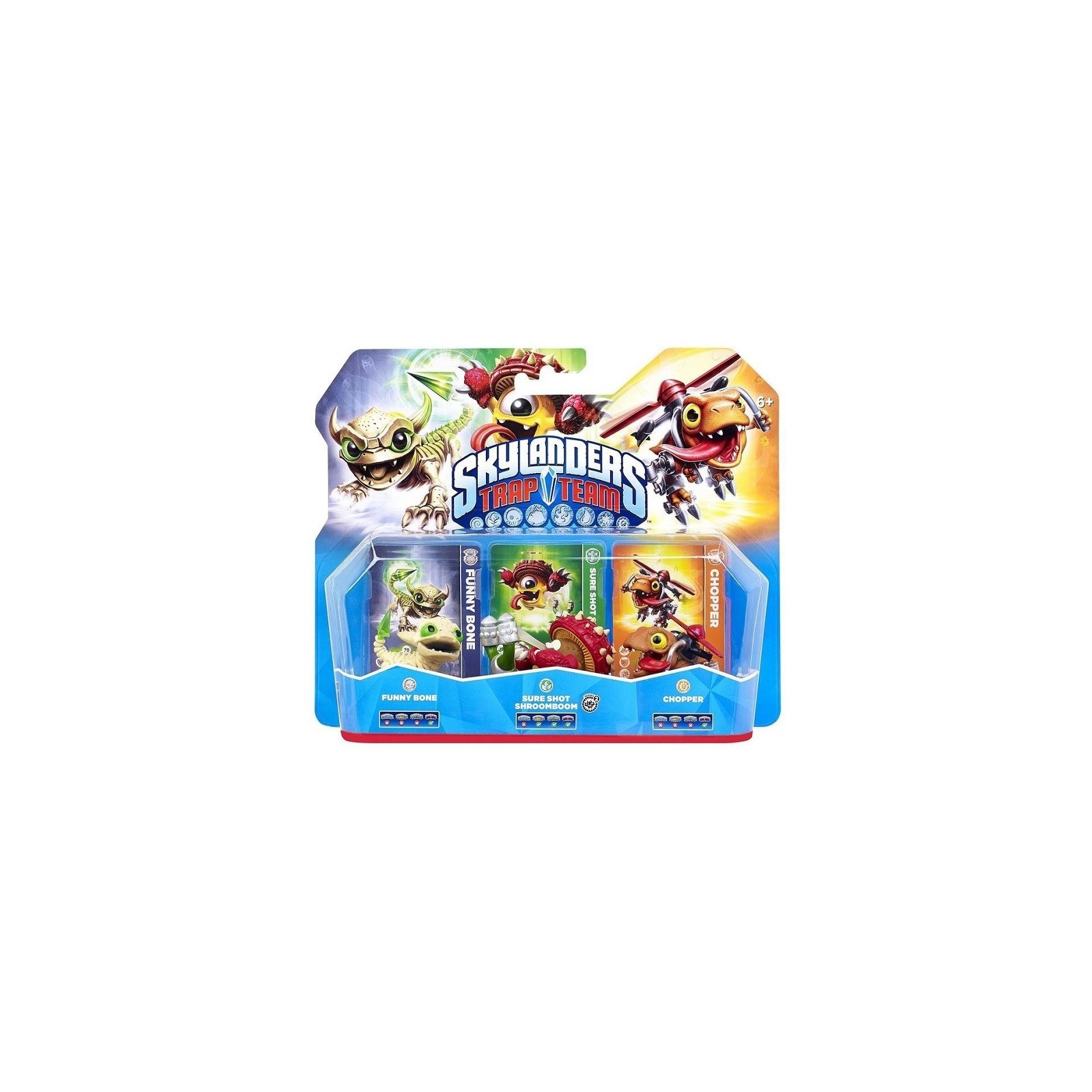 SKYLANDERS TRAP TEAM FUNNY BONE & SURE SHOT SHROOMBOOM & CHOPER