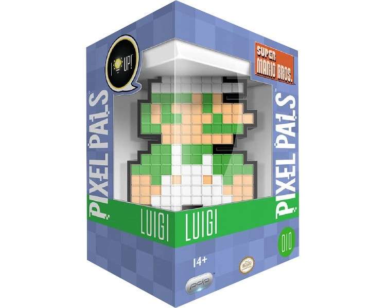 PIXEL PALS 8 BIT LUIGI  15 CM