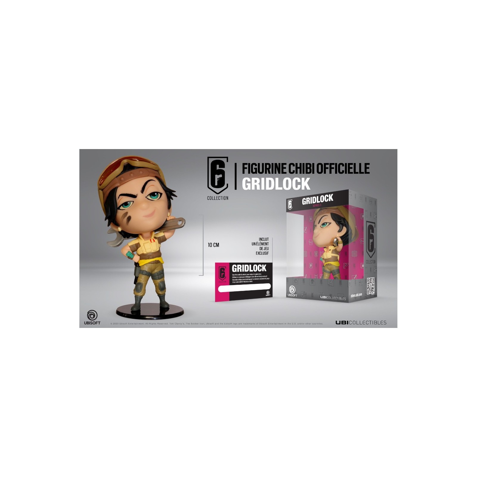 UBICOLLECTIBLES SIX COLLECTION (CHIBI S5) RAINBOW SIX SIEGE 6: GRIDLOCK (10 CM)