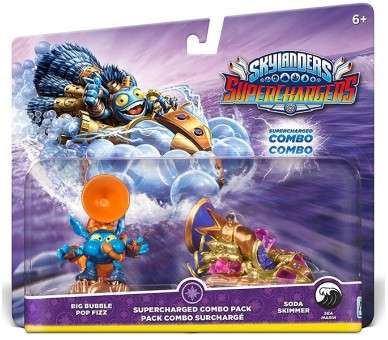 SKYLANDERS SUPERCHARGERS DUAL PACK BIG BUBBLE POP FIZZ & SODA SKIMMER