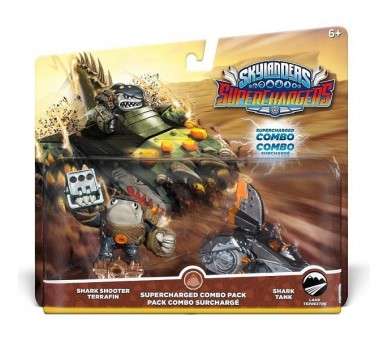 SKYLANDERS SUPERCHARGERS DUAL PACK HURRICANE SHARK SHOOTER TERRAFIN & SHARK TANK