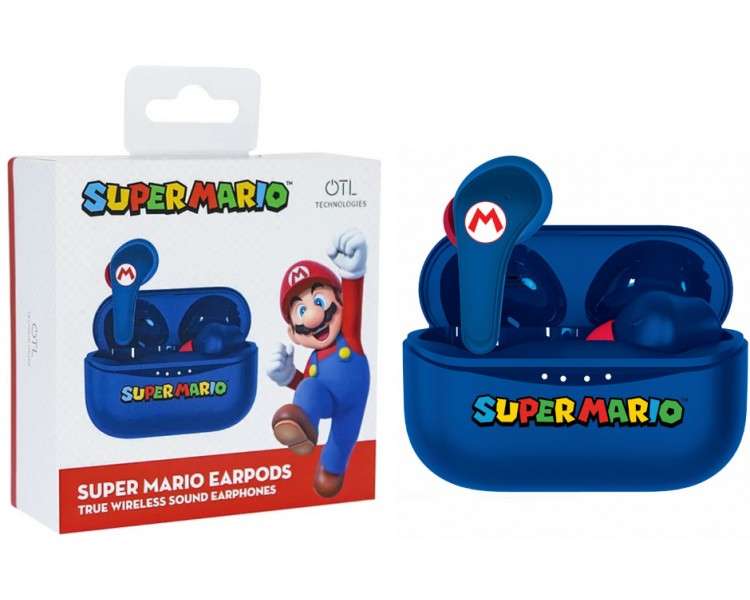 OTL WIRELESS EARPODS SUPER MARIO BLUE (AZUL)