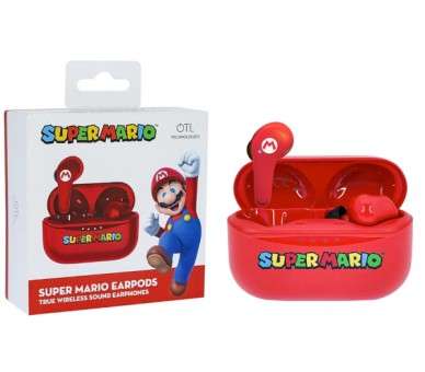 OTL WIRELESS EARPODS SUPER MARIO RED (ROJO)