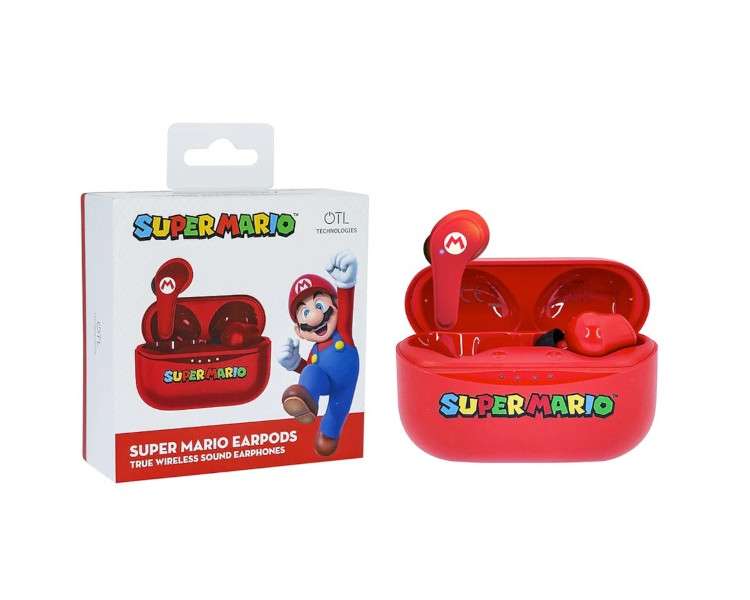 OTL WIRELESS EARPODS SUPER MARIO RED (ROJO)