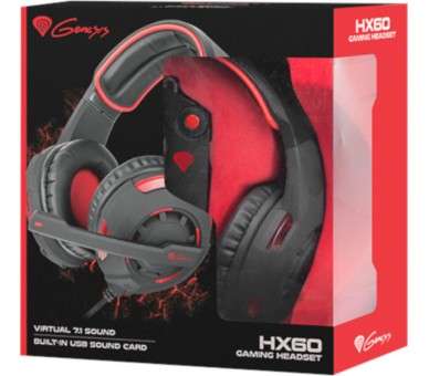 GENESIS GAMING HEADSET HX60. VIRTUAL 7.1 SOUND