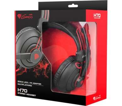 GENESIS GAMING HEADSET SINGLE JACK + PC ADAPTER H70  (CONSOLAS/MOVIL/PC/MAC)