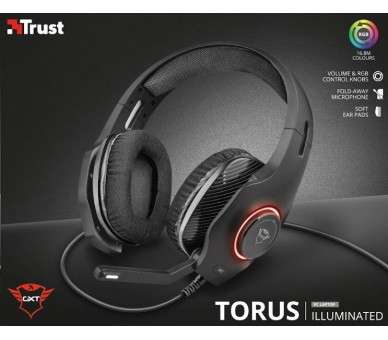 TRUST HEADSET RGB TORUS GXT 455