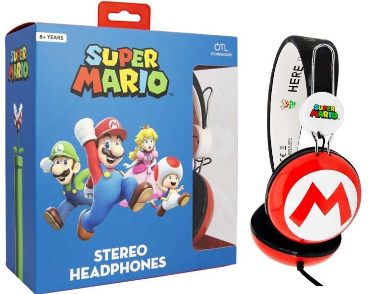 OTL STEREO HEADPHONE SUPER MARIO 3.5 MM (SWITCH/MOVIL/TABLET)