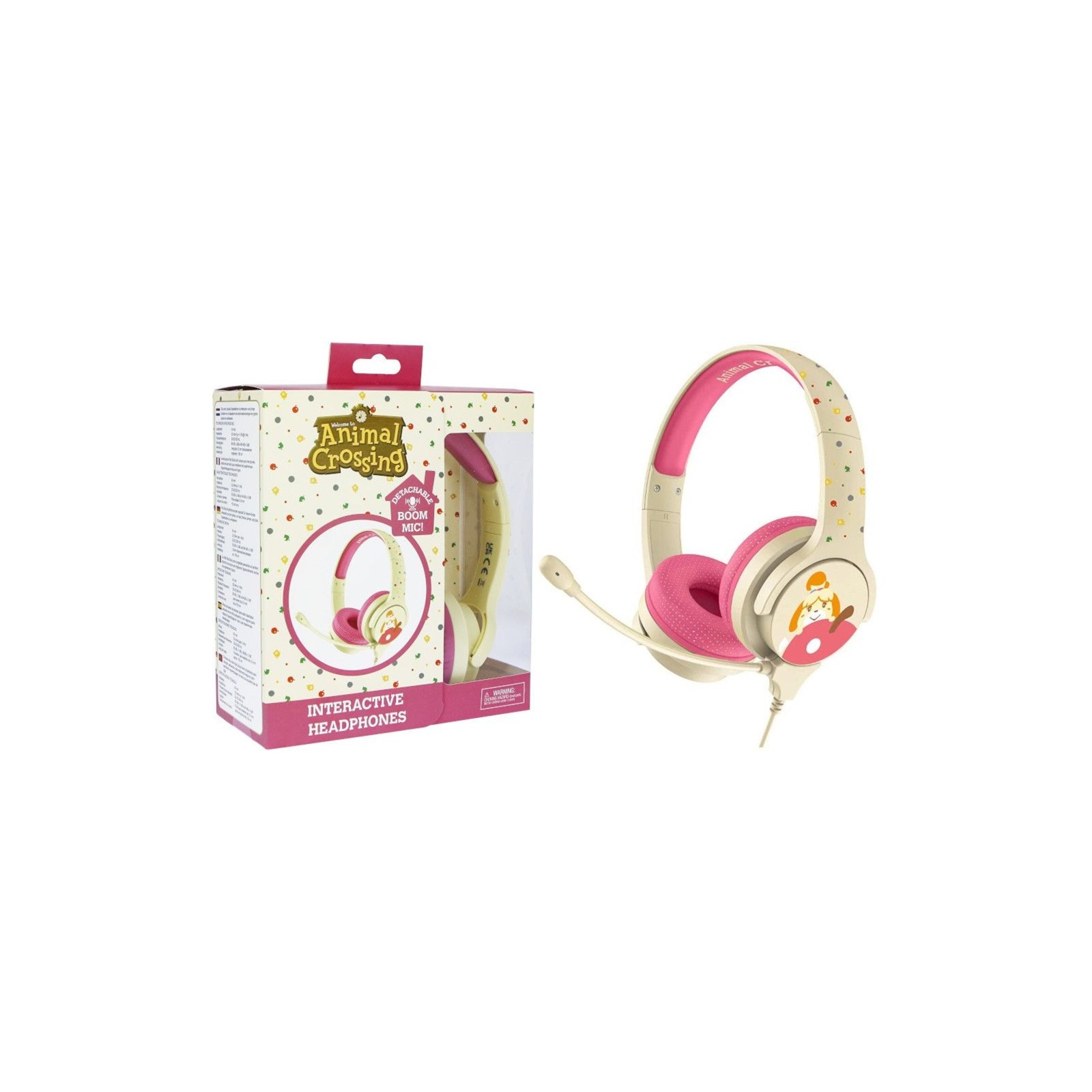 OTL HEADPHONESS ANIMAL CROSSING ISABELLE PINK & CREAM (ROSA/CREMA) (PS4/XBOX/SWITCH/MOVIL/TABLET)