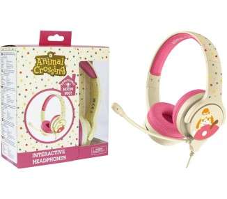 OTL HEADPHONESS ANIMAL CROSSING ISABELLE PINK & CREAM (ROSA/CREMA) (PS4/XBOX/SWITCH/MOVIL/TABLET)