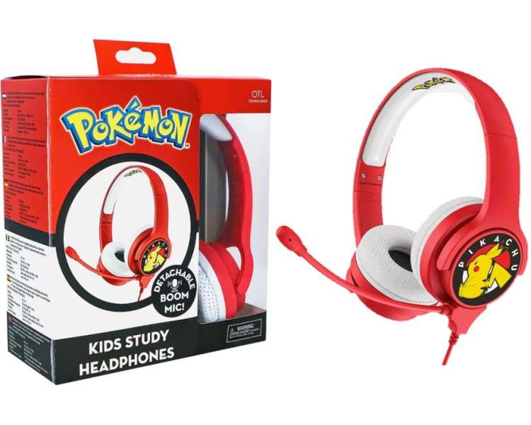 OTL HEADPHONES POKEMON PIKACHU RED (PS4/XBOX/SWITCH/MOVIL/TABLET)