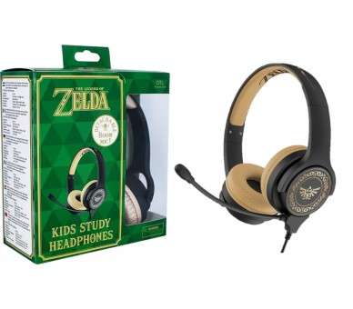 OTL HEADPHONES ZELDA BLACK & GOLD (NEGRO/ORO) (PS4/XBOX/SWITCH/MOVIL/TABLET)