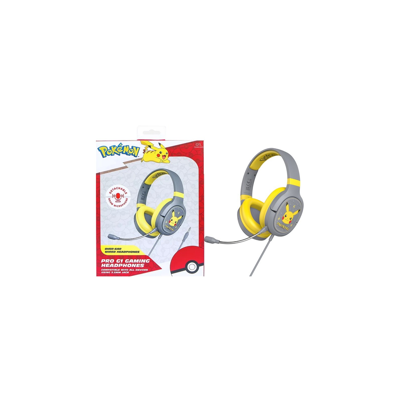 OTL PRO G1 GAMING HEADPHONES POKEMON PIKACHU (SWITCH/TABLET/MOVIL/PC)