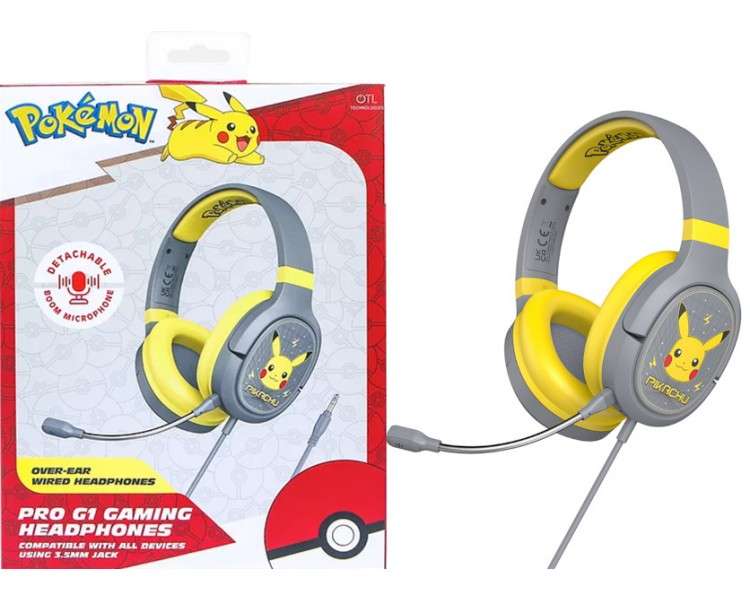 OTL PRO G1 GAMING HEADPHONES POKEMON PIKACHU (SWITCH/TABLET/MOVIL/PC)