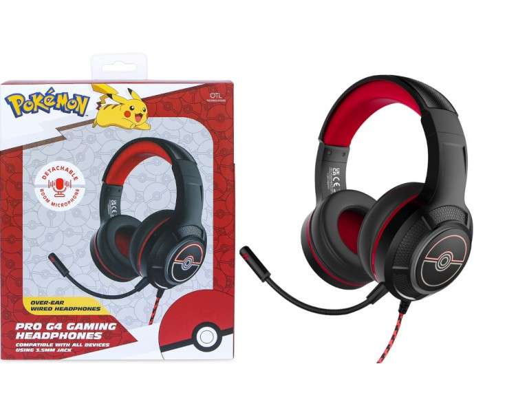 OTL PRO G4 GAMING HEADPHONES POKEMON POKEBALL (CONSOLA/TABLET/MOVIL/PC)