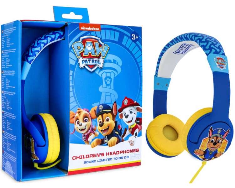 OTL WIRED HEADPHONES PAW PATROL CHASE (PS4/XBOX/SWITCH/MOVIL/TABLET) (3-7 AÑOS)