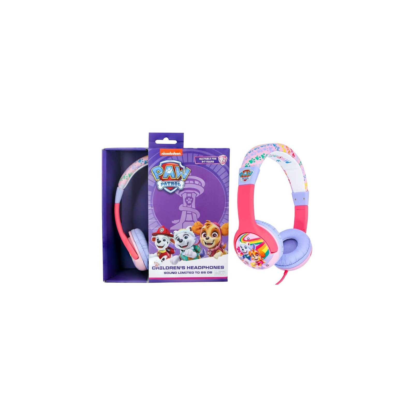 OTL WIRED HEADPHONES PAW PATROL SKYE AND EVEREST (PS4/XBOX/SWITCH/MOVIL/TABLET) (3-7 AÑOS)