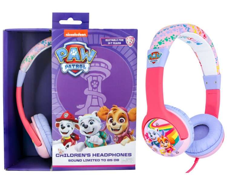 OTL WIRED HEADPHONES PAW PATROL SKYE AND EVEREST (PS4/XBOX/SWITCH/MOVIL/TABLET) (3-7 AÑOS)