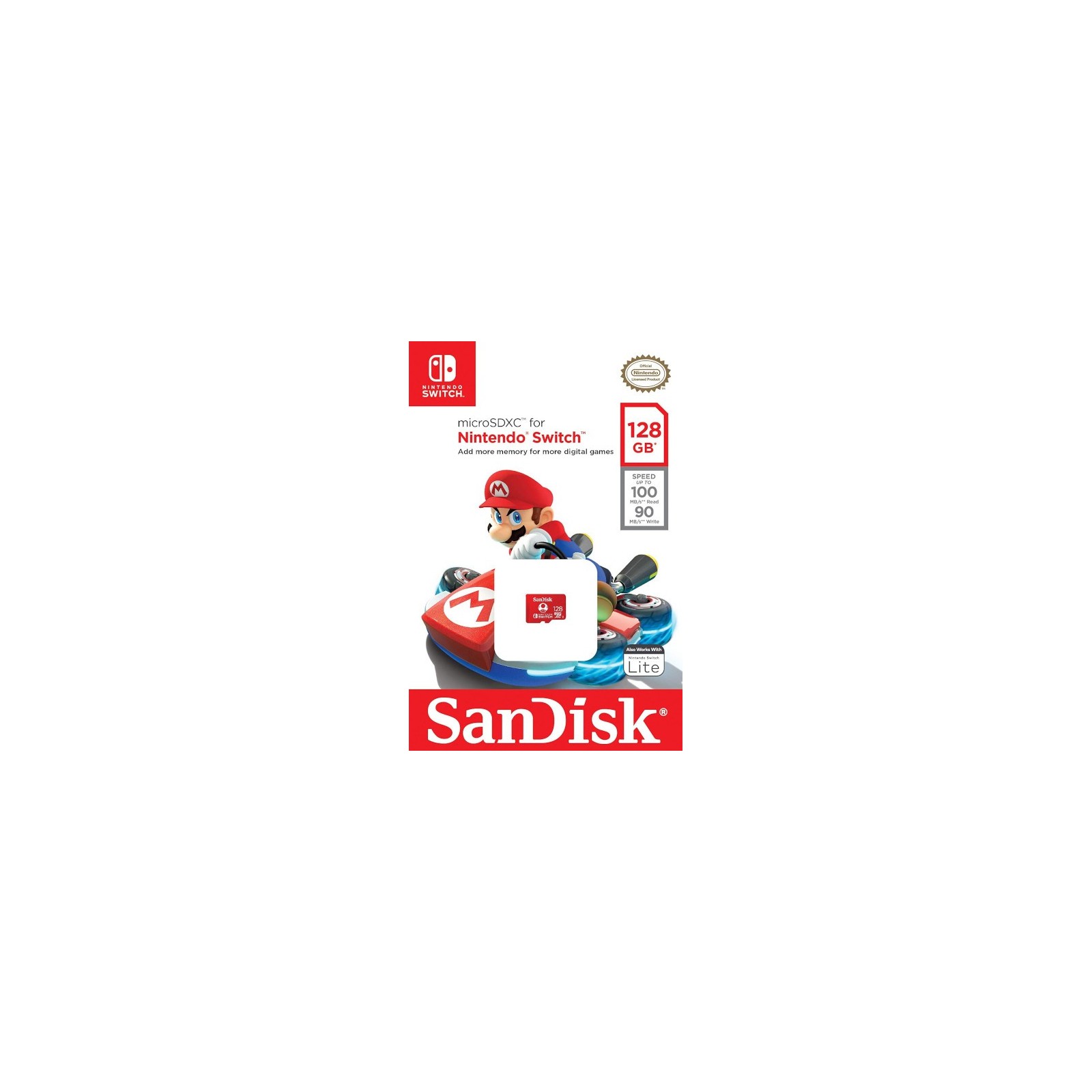 TARJETA DE MEMORIA SANDISK 128 GB MICROSDXC TOAD (OFICIAL) (SWITCH/LITE)