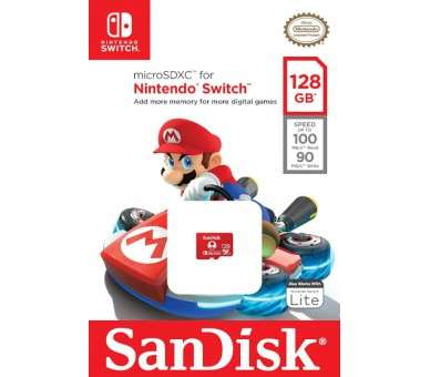 TARJETA DE MEMORIA SANDISK 128 GB MICROSDXC TOAD (OFICIAL) (SWITCH/LITE)