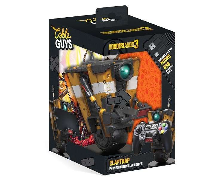 FIGURA CABLE GUYS BORDERLANDS 3 CLAPTRAP (2M CABLE USB)