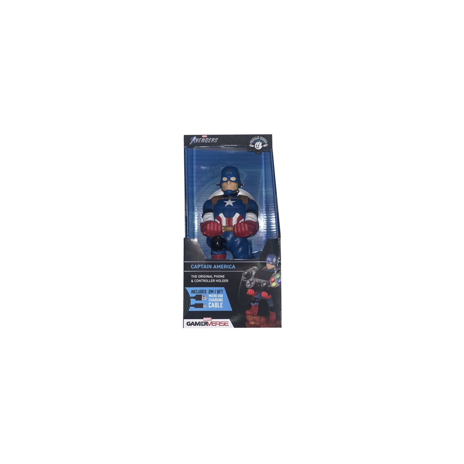 FIGURA CABLE GUYS CAPTAIN AMERICA (2M CABLE USB)