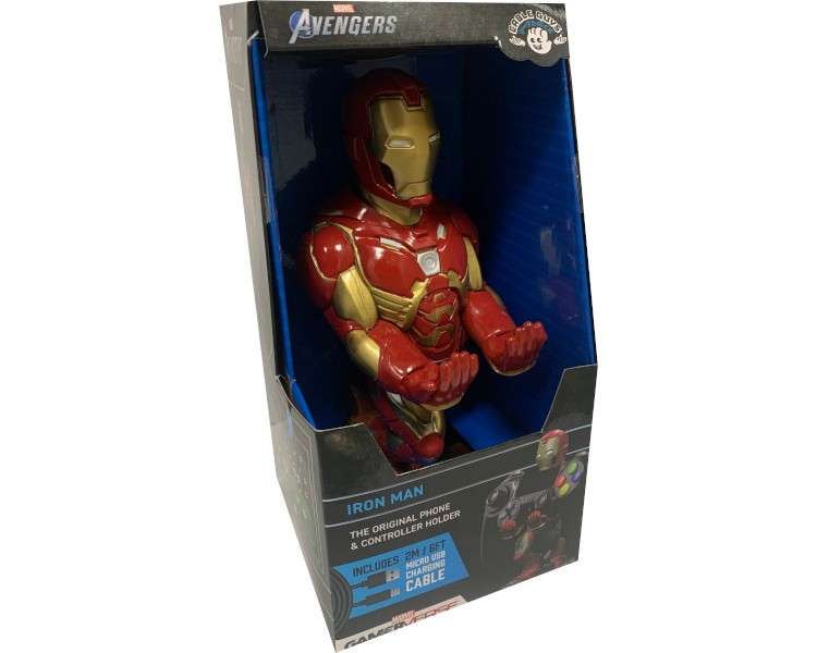 FIGURA CABLE GUYS IRON MAN EVERGREEN  (2M CABLE USB)