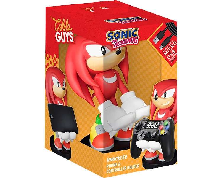 FIGURA CABLE GUYS SONIC THE HEDGEHOG KNUCKLES (2M CABLE USB)