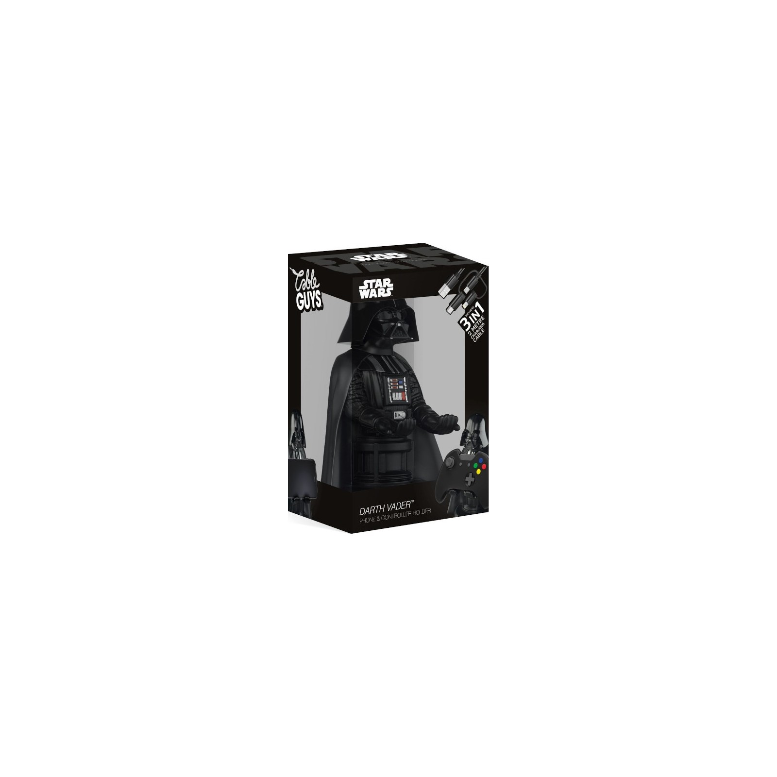FIGURA CABLE GUYS DARTH VADER STAR WARS (2M CABLE USB)