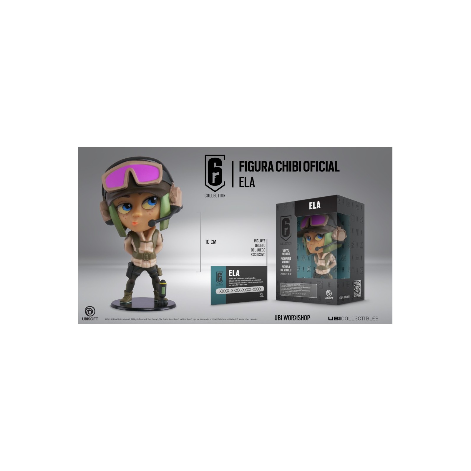 UBICOLLECTIBLES SIX COLLECTION (CHIBI S3) RAINBOW SIX SIEGE: ELA (10 CM)