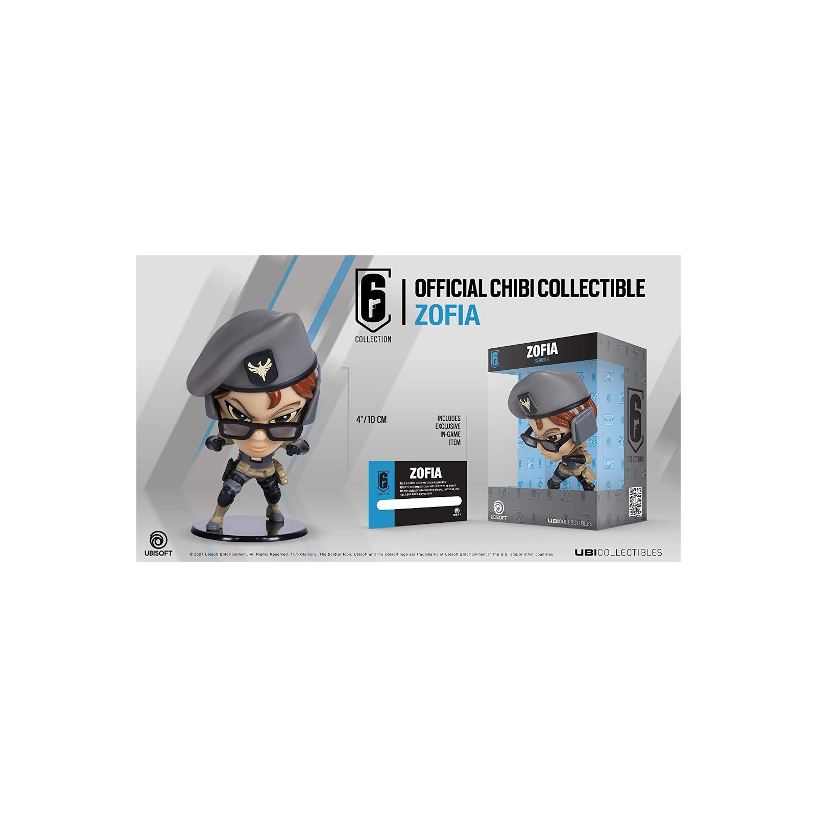 UBICOLLECTIBLES SIX COLLECTION (CHIBI S6) RAINBOW SIX: ZOFIA (10 CM)