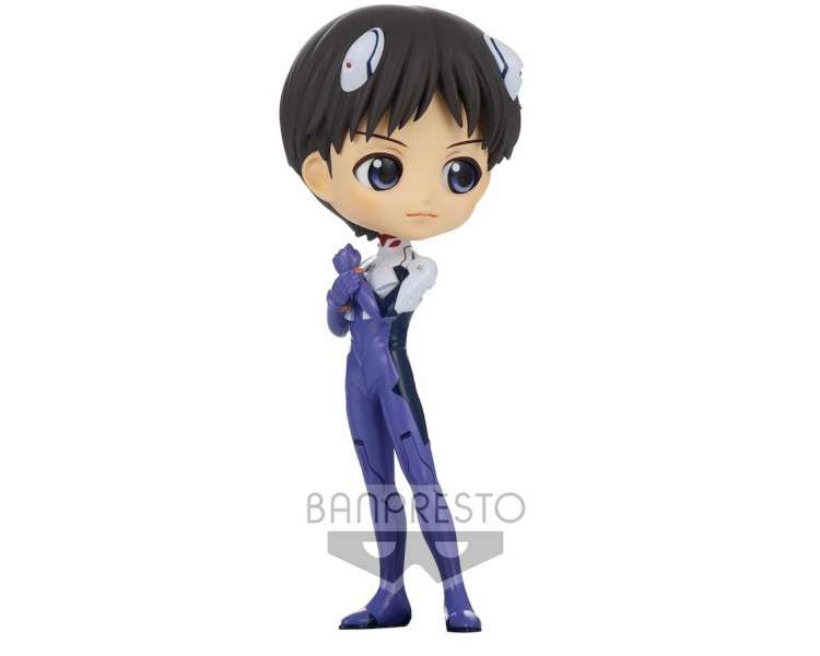 BANPRESTO Q POSKET EVANGELION: NEW THEATRICAL EDITION -SHINJI IKARI PLUGSUIT STYLE- (VER.B) (14 CM)