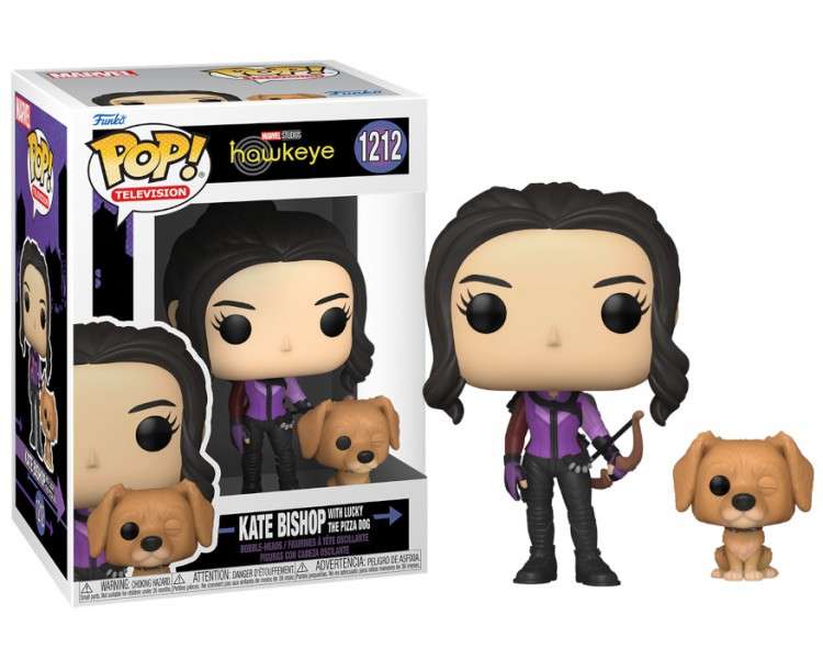 FUNKO POP! TELEVISION - HAWKEYE: KATE BISHOP WITH LUCKY THE PIZZA DOG (1212)