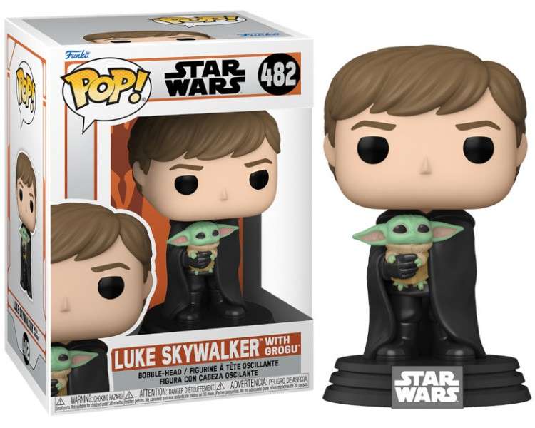 FUNKO POP! STAR WARS THE MANDALORIAN: LUKE SKYWALKERWITH GROGU (482)