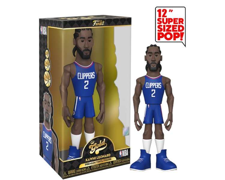 FUNKO POP! GOLD 12" NBA: CLIPPERS KAWHI LEONARD (30 CM)