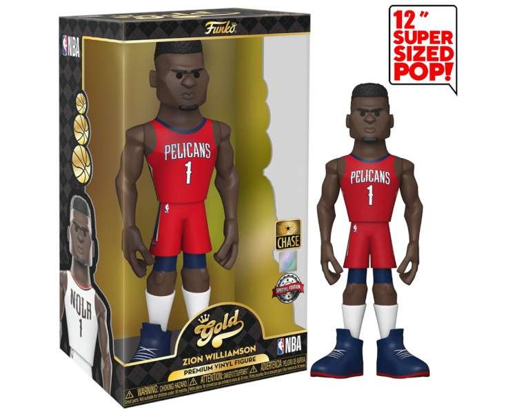 FUNKO POP! GOLD 12" NBA: ZION WILLIAMSON (30 CM) CHASE LIMITED EDITION