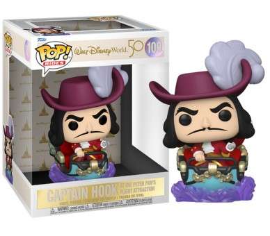 FUNKO POP! RIDES - WALT DISNEY WORLD 50: CAPTAIN HOOK AT THE PETER PAN'S FLIGHT ATTRACTION (109)