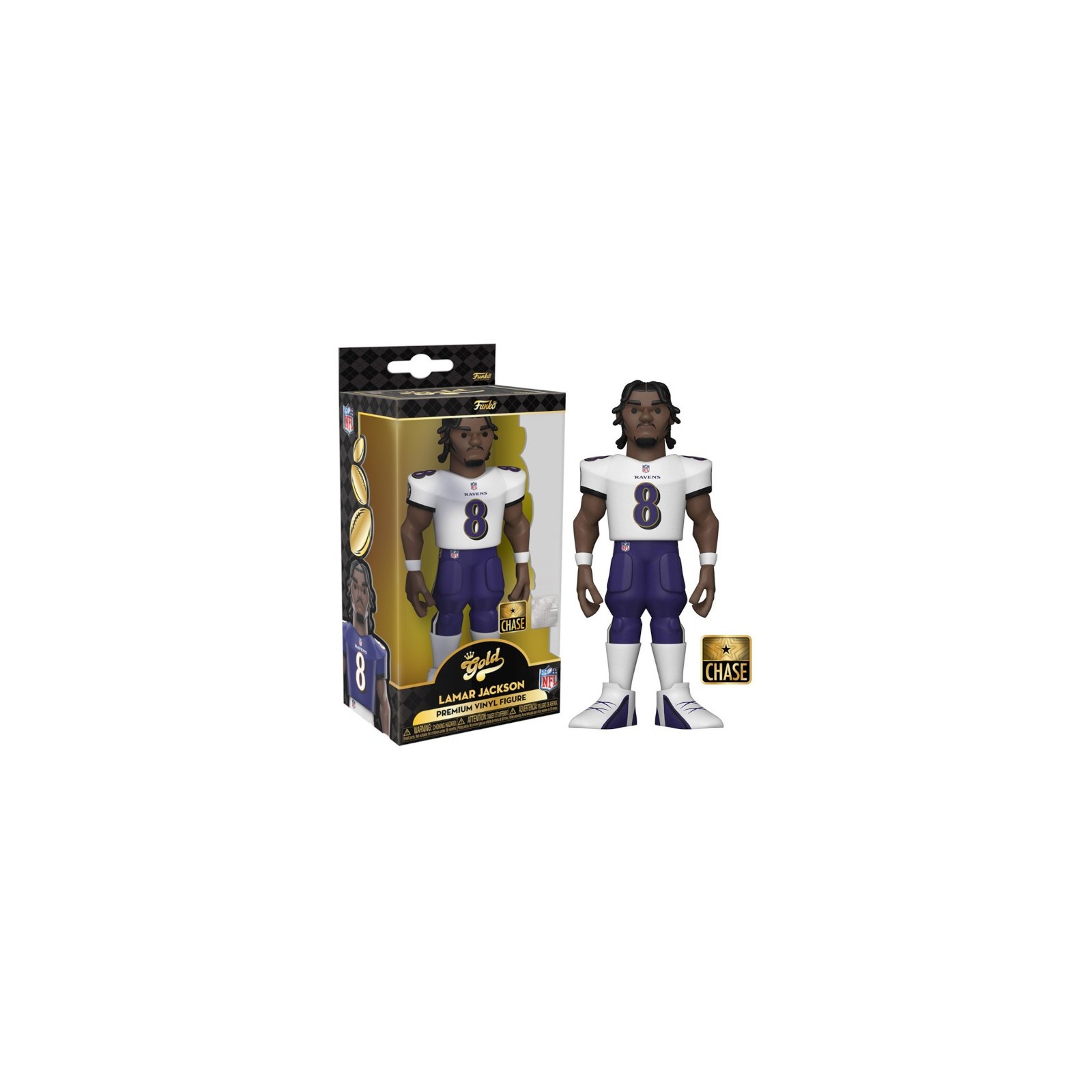 FUNKO POP! GOLD 5" NFL: RAVENS - LAMAR JACKSON CHASE LIMITED EDITION (12 CM)