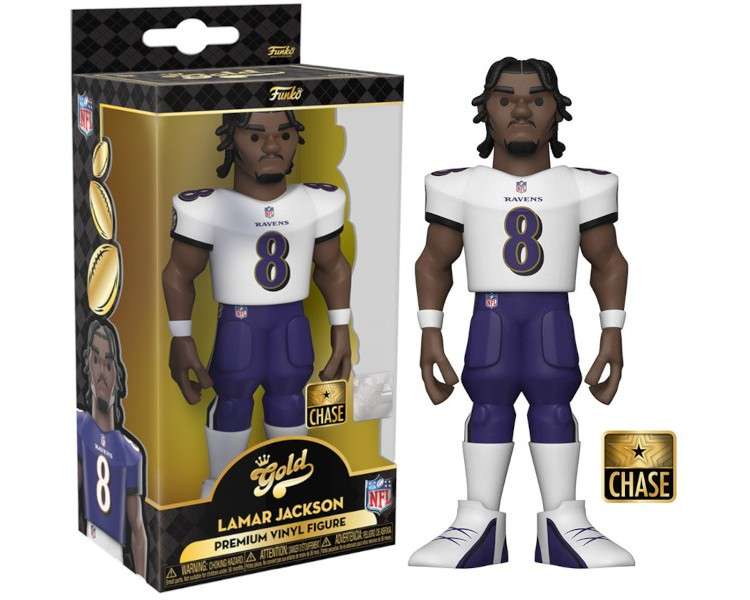 FUNKO POP! GOLD 5" NFL: RAVENS - LAMAR JACKSON CHASE LIMITED EDITION (12 CM)