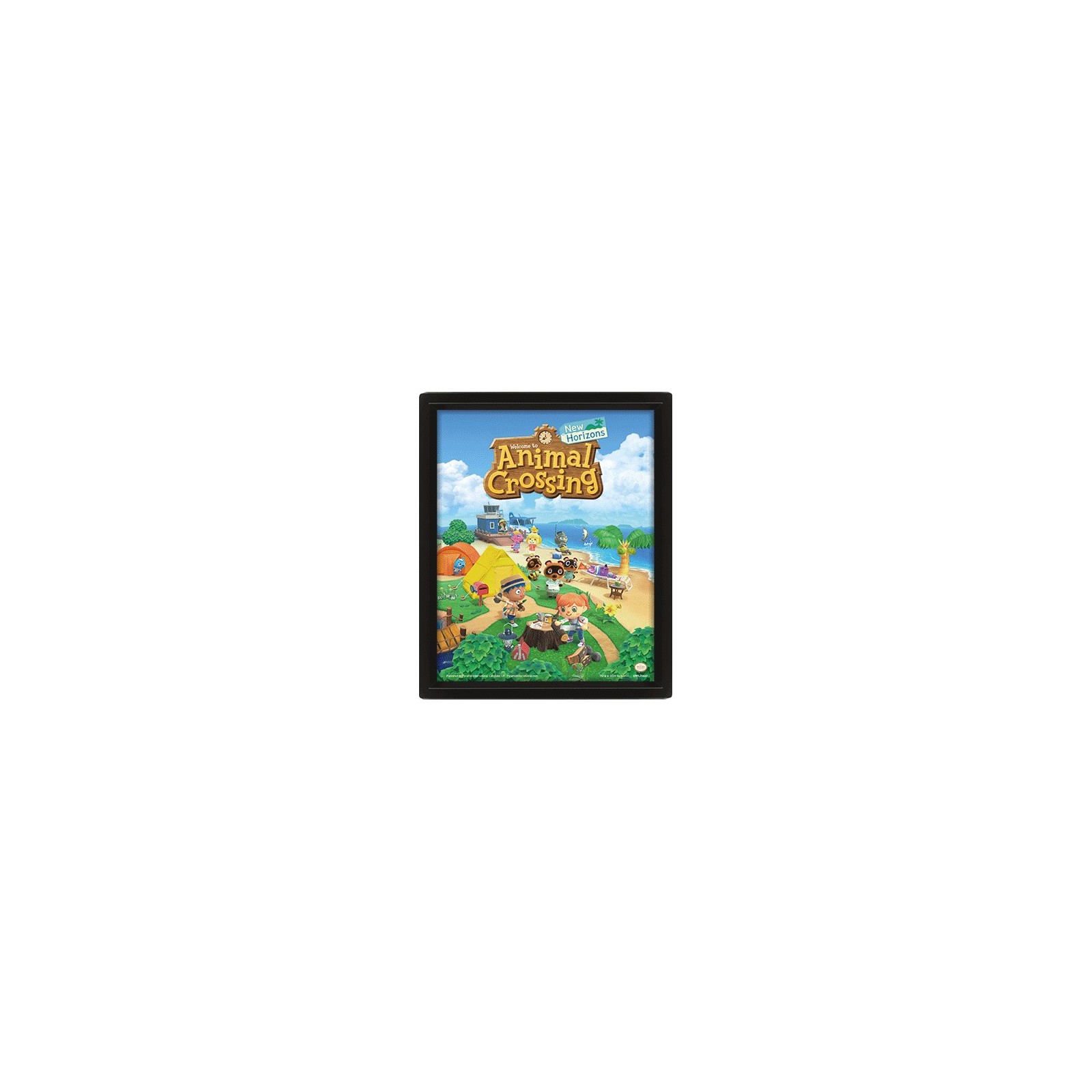 POSTER 3D ANIMAL CROSSING NEW HORIZONS