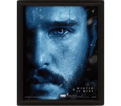 POSTER 3D GAME OF THRONES (JON SNOW vs. NIGHT KING)