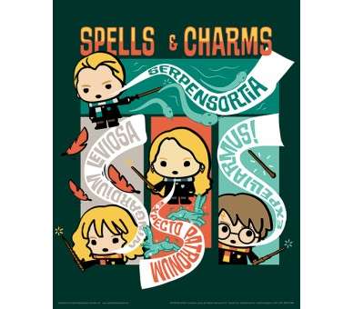 POSTER 3D HARRY POTTER KAWAII SPELLS