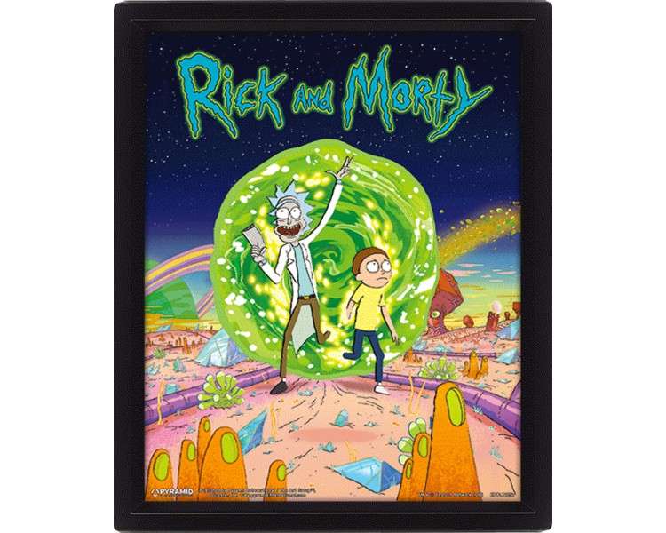 POSTER 3D RICK & MORTY