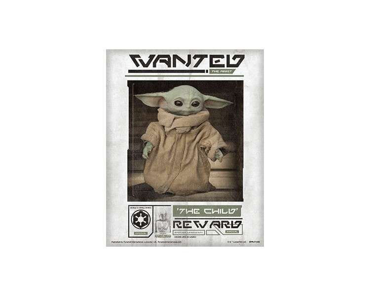 POSTER 3D STAR WARS (WANTED THE CHILD)