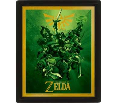 POSTER 3D THE LEGEND OF ZELDA (LINK)