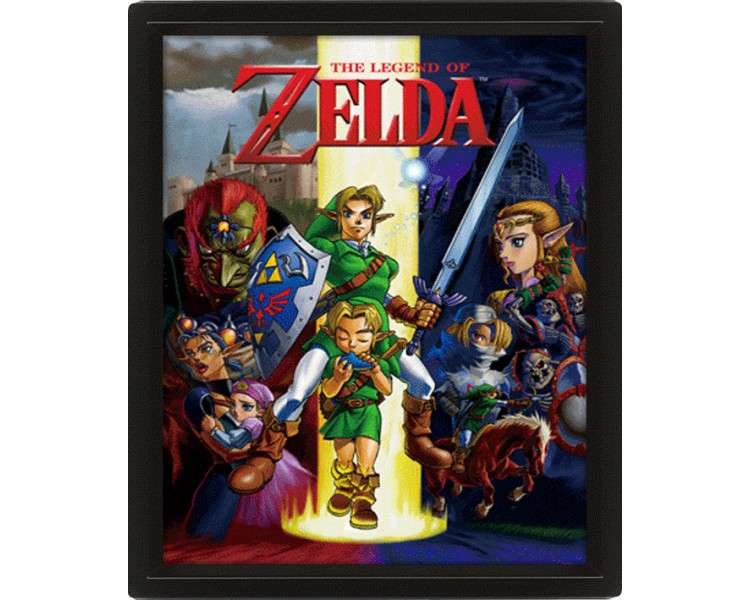 POSTER 3D THE LEGEND OF ZELDA (OCARINA OF TIME)