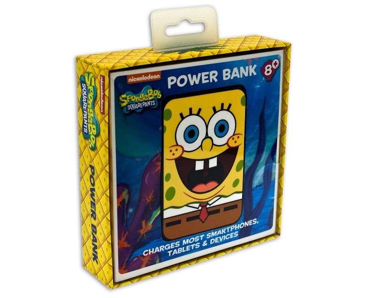 POWER BANKS 5000MAH BOB ESPONJA (SMARTPHONES/TABLETA/DISPOSITIVOS)